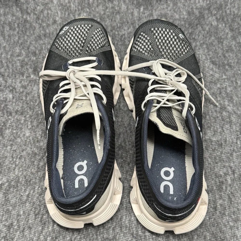 On Cloud X Running Shoes Black Pearl Helion Women's Size 8 U.S Lace Up